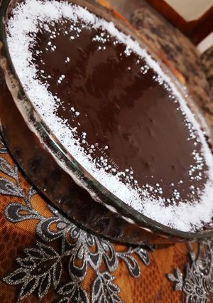 صورة لوصفة كيكة الشوكولاته 🖤