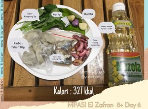 Foto resep Mpasi 8+ Day 6 : Bubur Talas Ikan Kembung