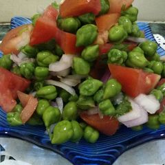 A picture of Green Chana Salad.