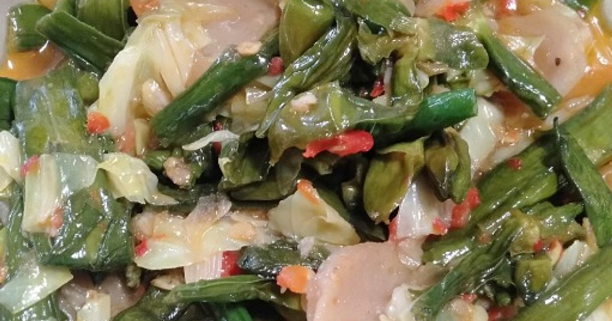 Resep tumis genjer bakso rumahan enak dan mudah - Cookpad
