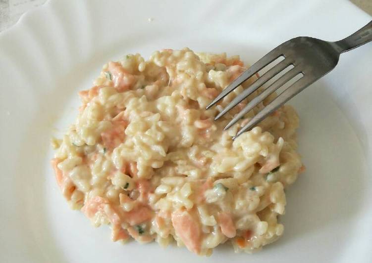 Recette De Risotto de saumon fumé