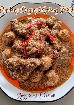 Foto resep Rendang Daging Kentang Praktis
