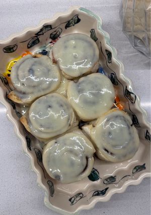 Una foto de Rollos de canela sin gluten