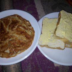 Fried egg and butter bread A picture of Fried egg and butter bread.
