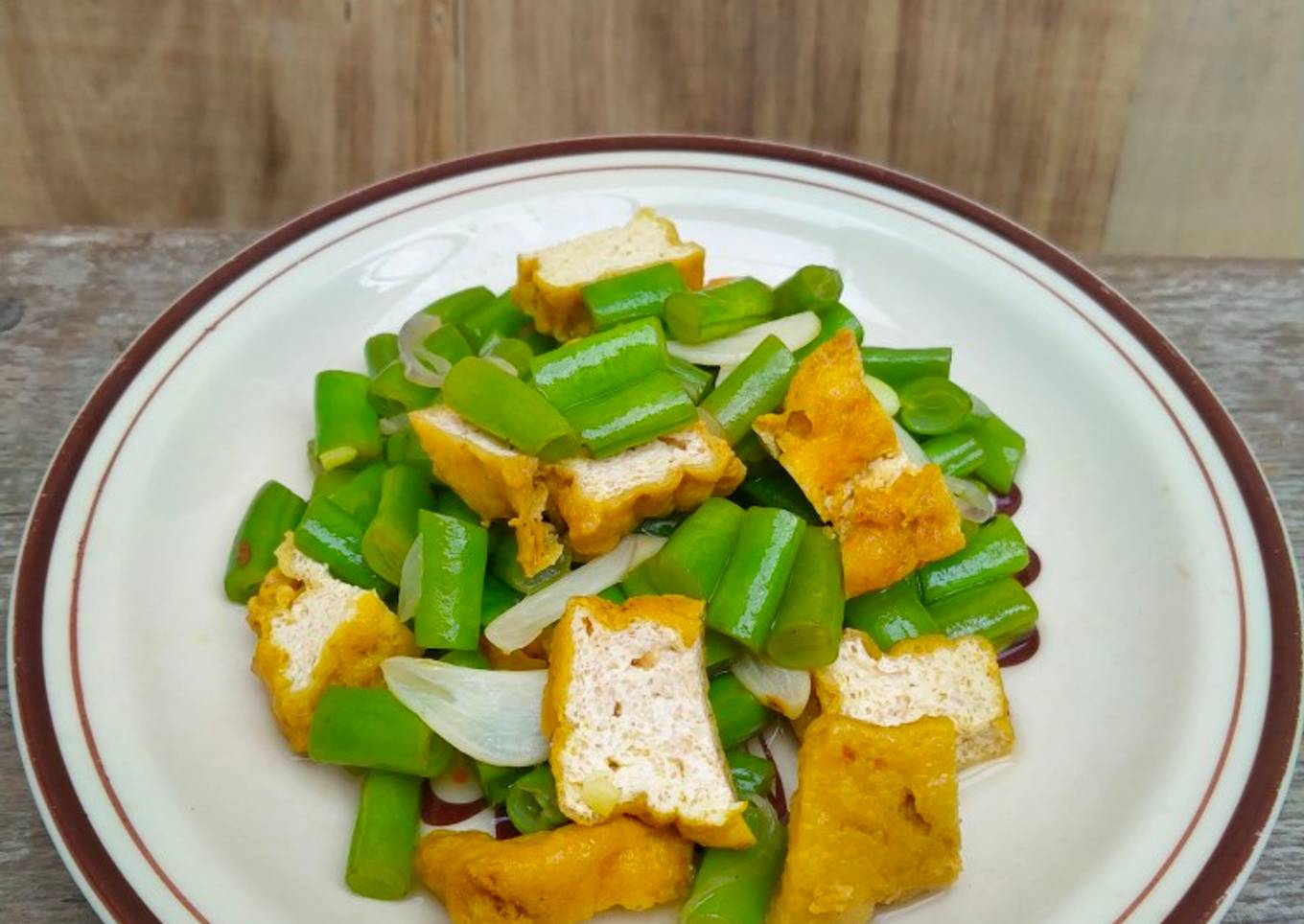 Tumis Buncis Tahu Kuning