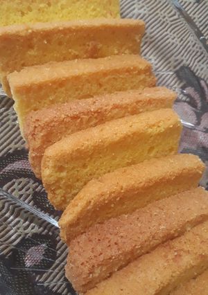 A picture of Bakery style cake rusk...