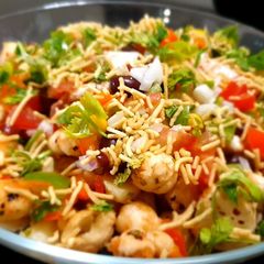 A picture of  Mexican style Popcorn & Foxnut bhel.