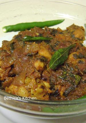 A picture of Gongura Chicken - Andhra Style.