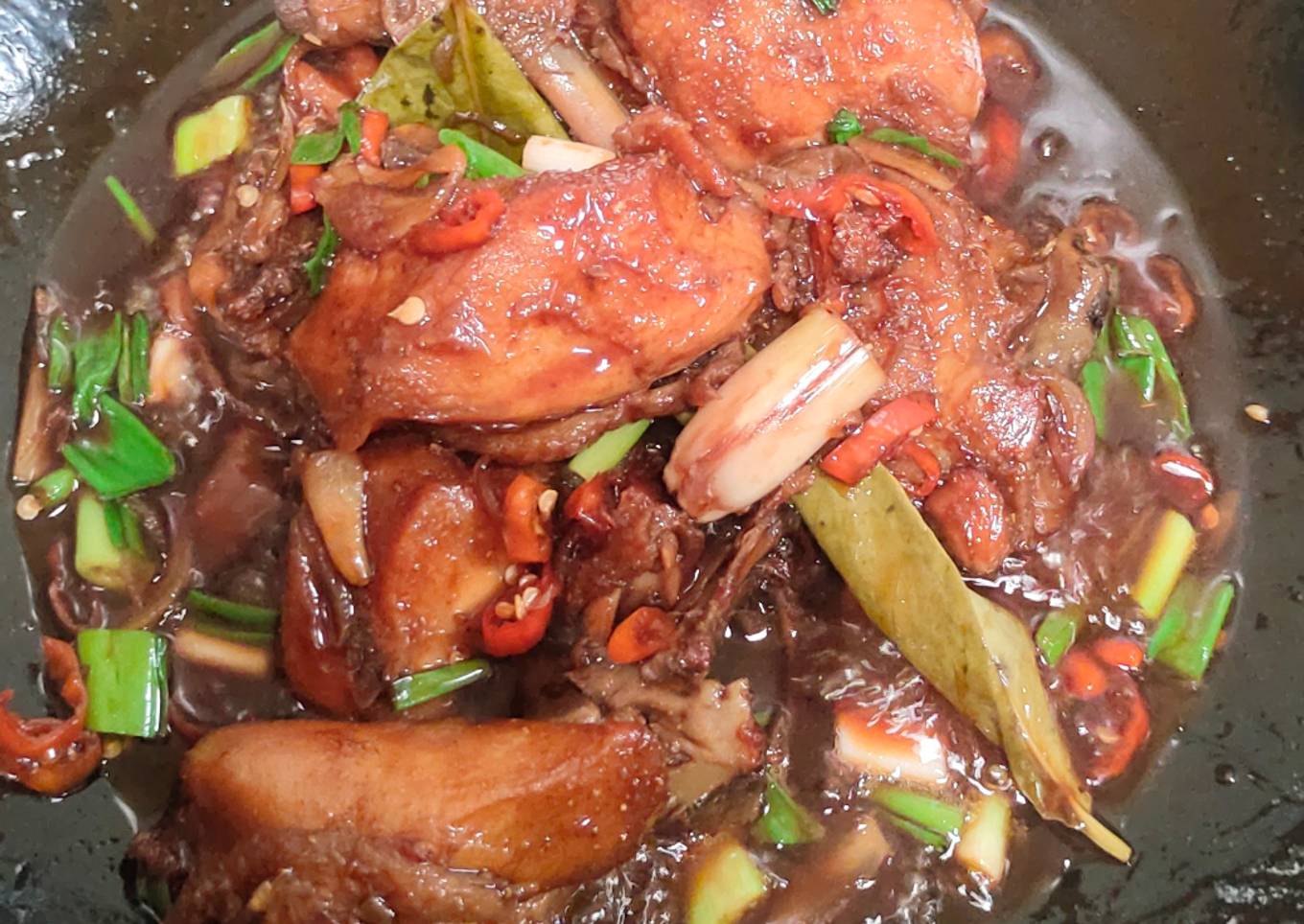 Ayam kecap pedas anti ribet