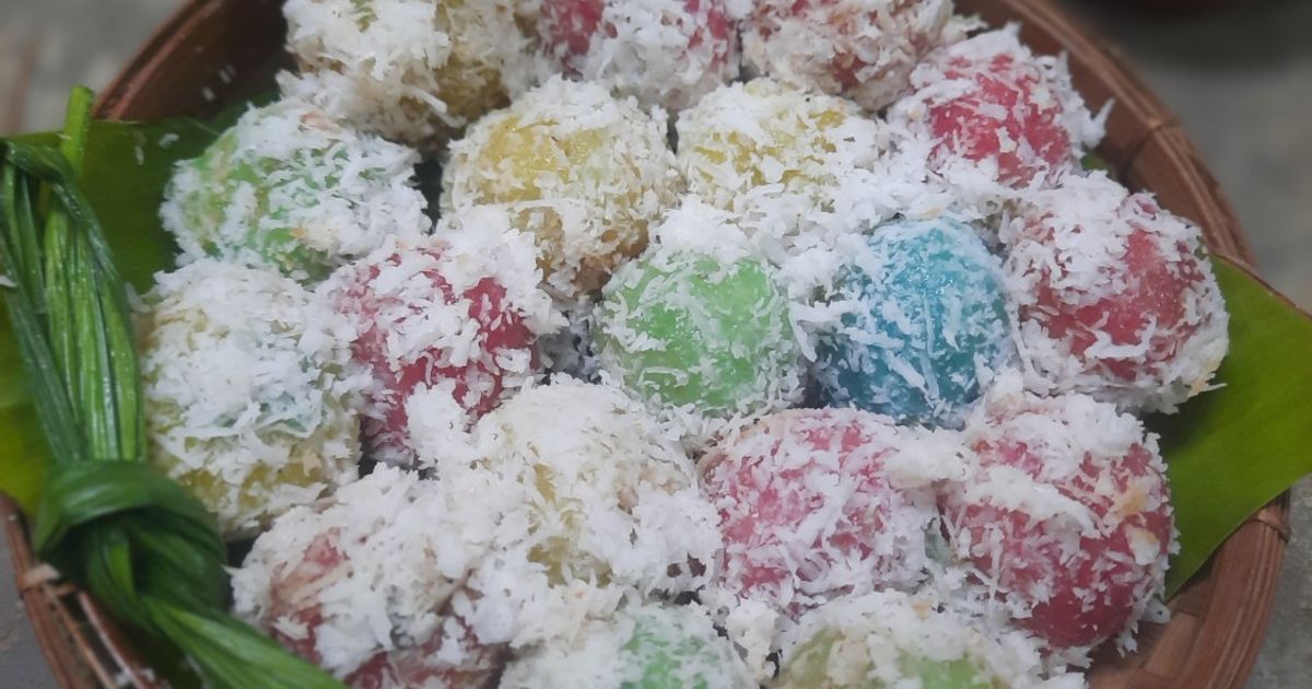 Klepon Singkong Pelangi
