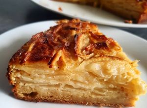 Une photo de Gâteau invisible aux pommes sans gluten et sans lactose