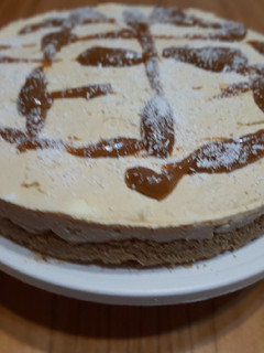 Una foto de Cheesecake de dulce de leche