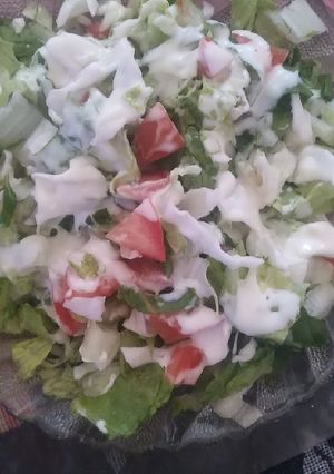عکسی از دستور سالاد کاهو و کلم
