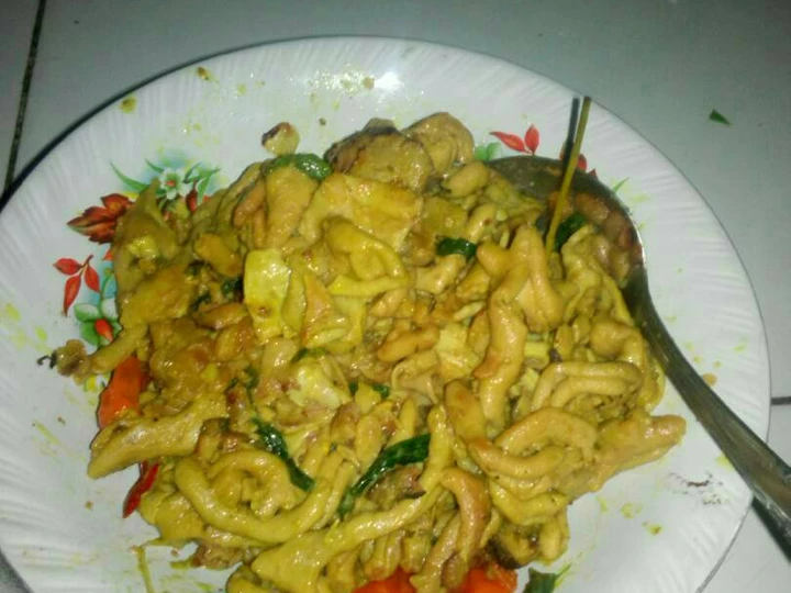 Langkah Gampang Menyiapkan Resep Usus Ayam Bumbu Kuning (Tanpa Daun Kemangi) yang  Bikin Ketagihan Anti Ribet, Mantap