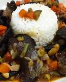 Escargot con macedonia de verduras