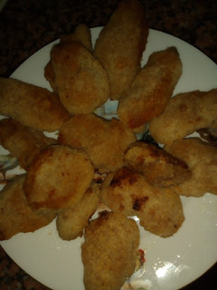 Una foto de Miniaturas de carne a la milanesa
