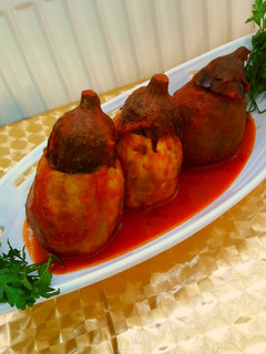 عکسی از دستور دلمه بادمجان