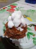 Mini Brownie con dulce de leche y crema!!