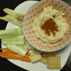 Una foto de Hummus de garbanzos