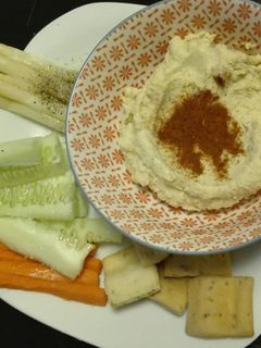 Una foto de Hummus de garbanzos