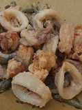 Misto di pesce fritto#bastachesiafritto