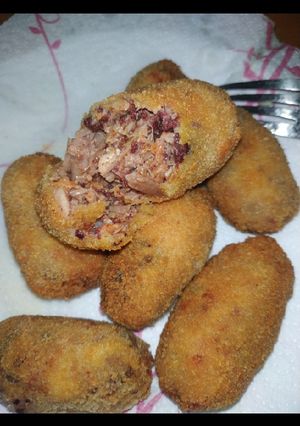 Una foto de Croquetas de pringá (cocido)