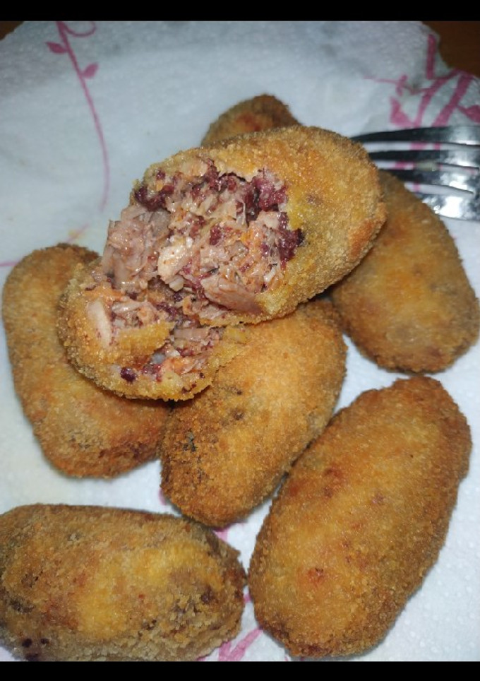 Una foto de Croquetas de pringá (cocido)