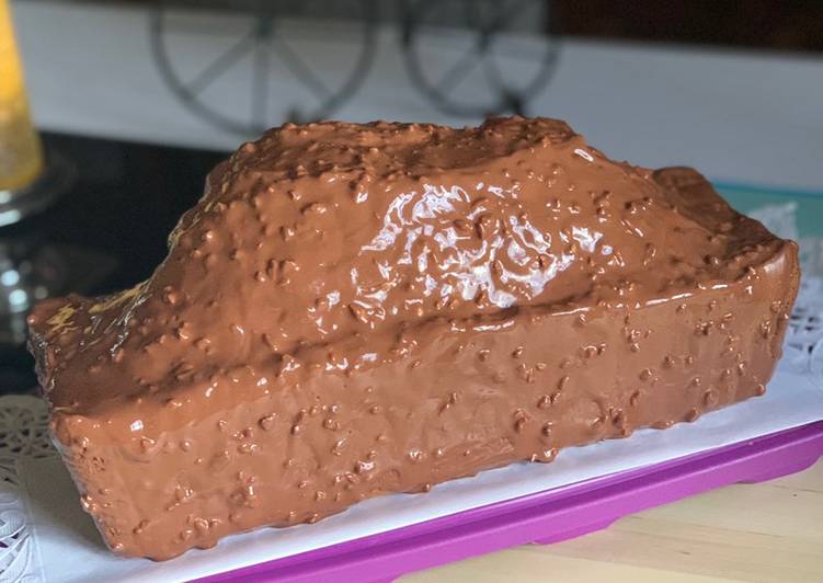Recette De Cake marbré hyper moelleux et son glaçage rocher au chocolat pour encore plus de gourmandise