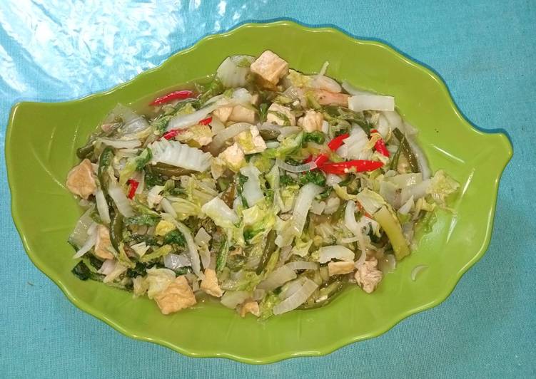 Tumis sawi putih ala Ndeso