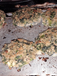Una foto de Hamburguesas de espinacas y avena