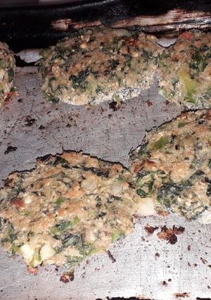 Una foto de Hamburguesas de espinacas y avena