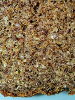 Una foto de PAN De Linaza con Banano(guineo maduro)...!
