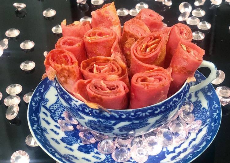 La Recette Pas à Pas Crêpe rose à base de betterave