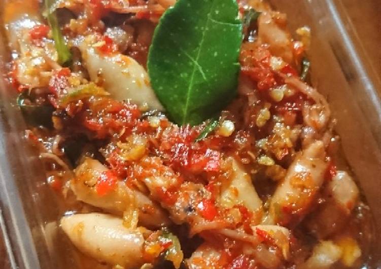 Resep Sambal baby cumi Anti Gagal