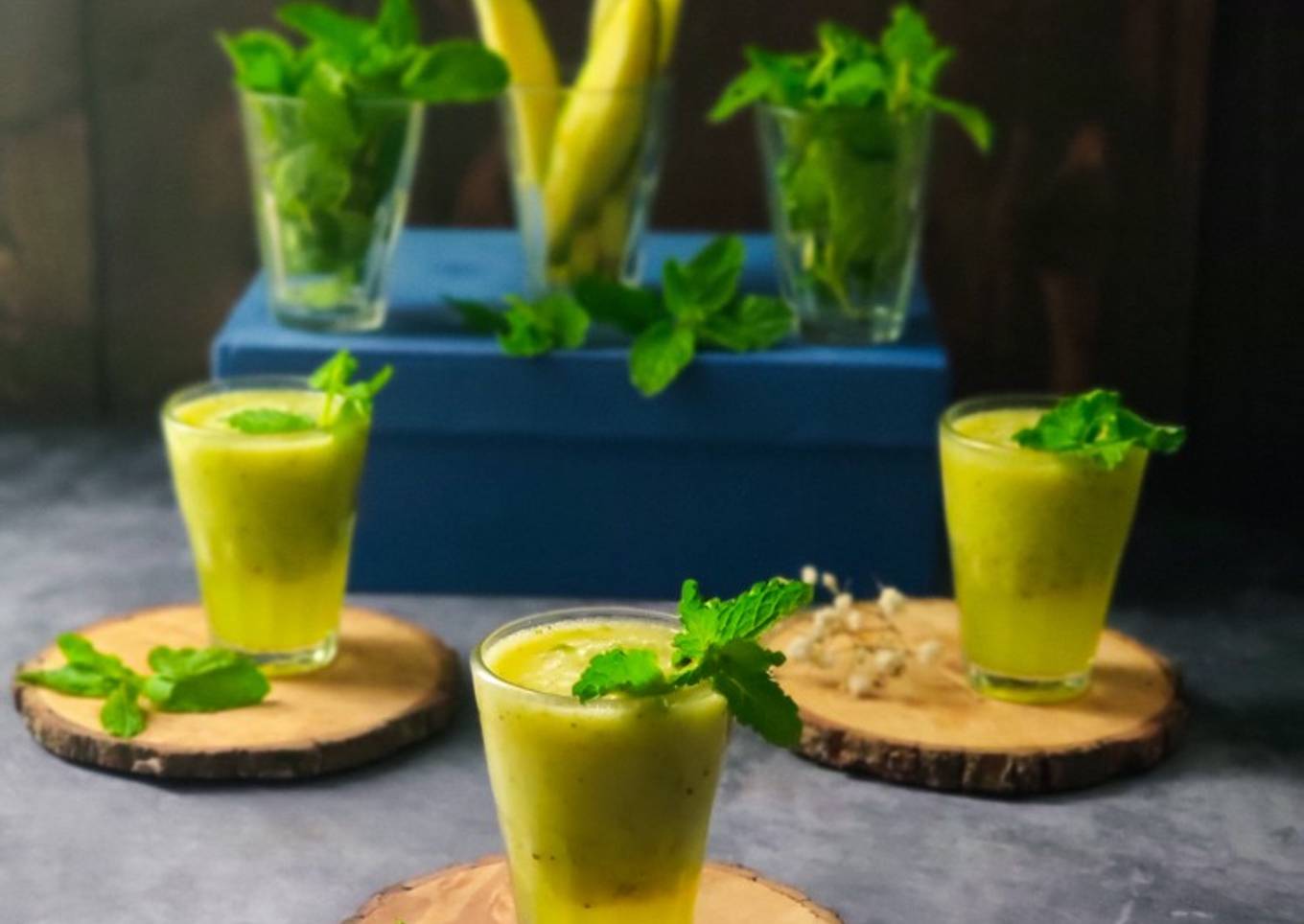 Recipe of Quick Mint aam panna