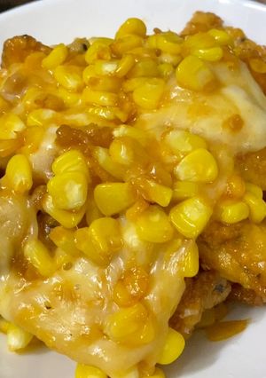 Hình của món Gà xào bắp.