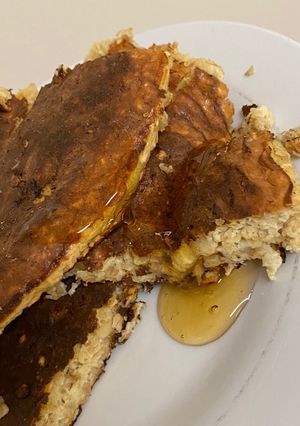 Una foto de Pancakes saludables 🍌🥞