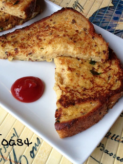 A picture of Savoury French Toast.