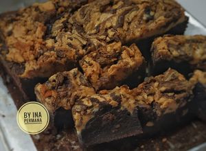 Foto resep Peanuts butter brownie/ brownies selai kacang