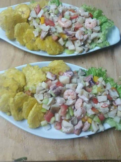 Una foto de Ensalada de marisco