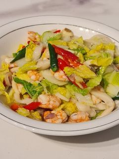 Foto resep Oseng Sawi Jamur Udang