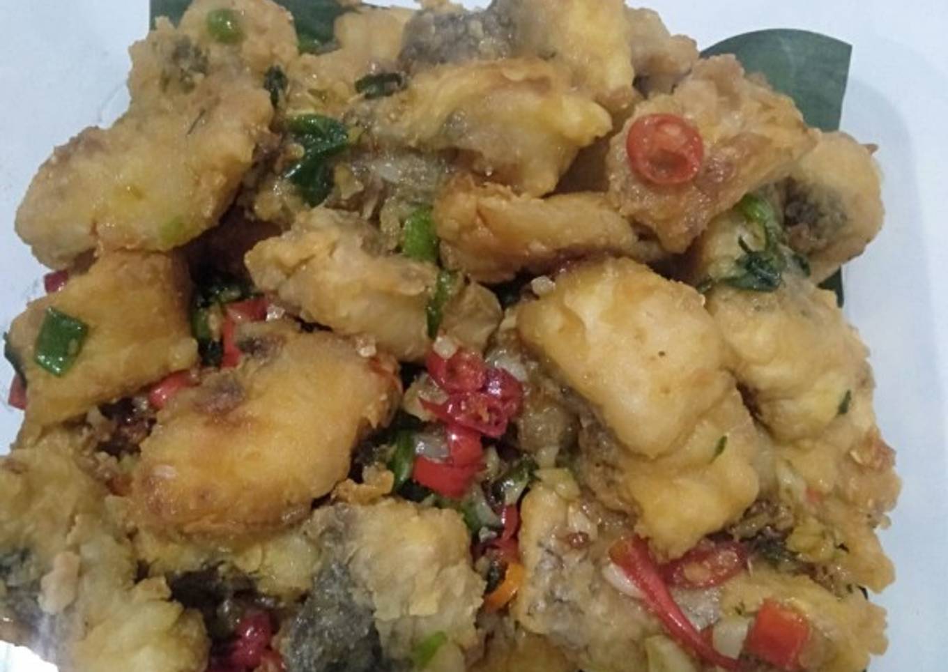 Langkah Mudah untuk Membuat Ikan gurame cabe garam Anti Gagal