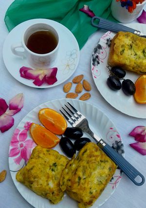 ব্রেড অমলেট (bread omelette recipe in Bengali) রেসিপির প্রধান ছবি