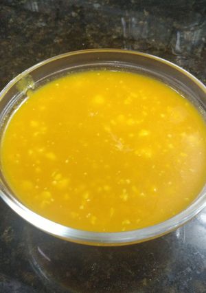 Una foto de Sopa crema de zanahoria