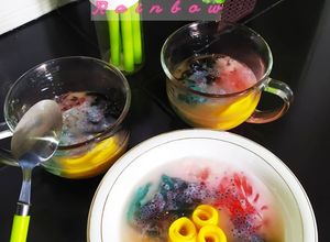 Foto resep Es Mie Jelly Rainbow