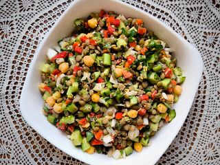 🇱🇧 سالاد عدس و زعتر لبنانی (Lentil & Zaatar Salad)