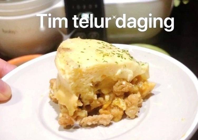 Tim telur daging kecap