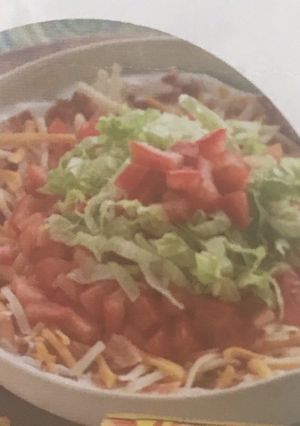 A picture of Creamy layered blt dip.
