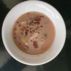 A picture of Purple yam infused Payasam.