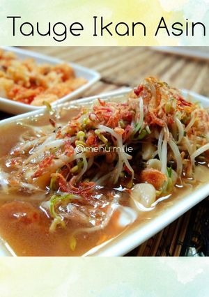 Foto resep Tauge ikan asin (cepat mudah enak)